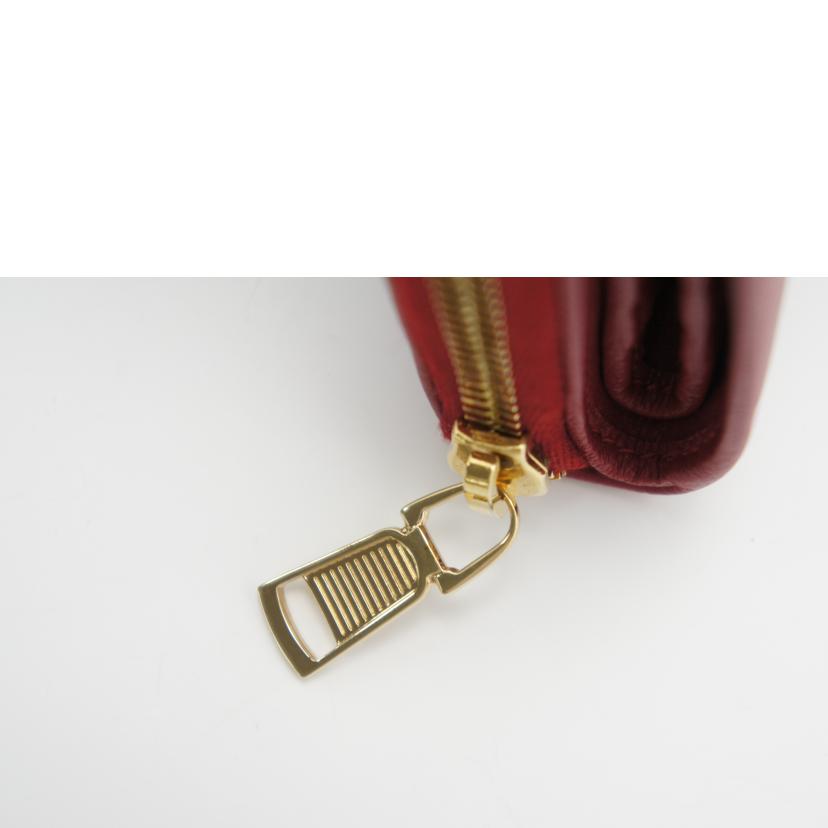 SAINT LAURENT YSL/ロゴレザーラウンドジップコンパクトウォレット/568985//GUEY0320/SAランク/75