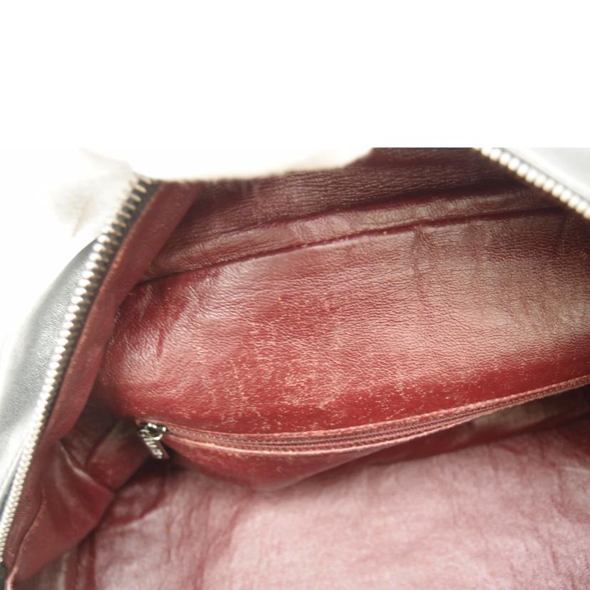 CHANEL シャネル シルバー金具 黒 ショルダーバッグ ハンドバッグ ミニボストンバック 肩掛け レディース/ラグジュアリーチェーンボストン/ブラック/A31405//106****/ABランク/69