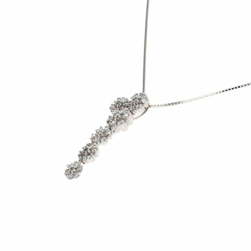 K18WG/K18WGダイヤネックレス 0.90ct/5.2//0.90/Aランク/75