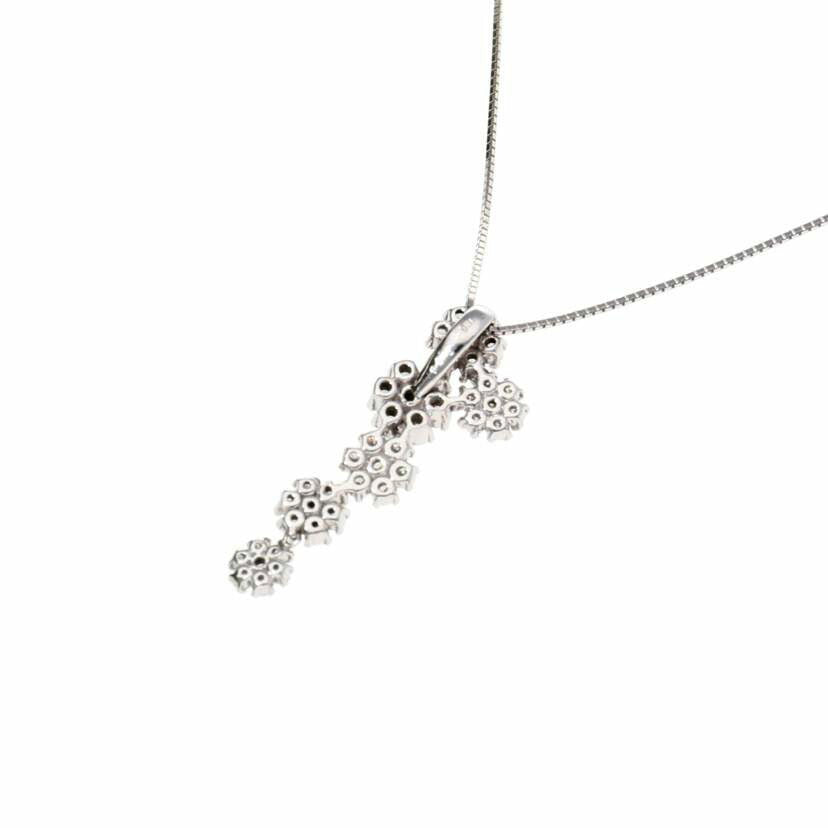 K18WG/K18WGダイヤネックレス 0.90ct/5.2//0.90/Aランク/75