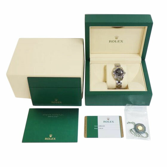 ROLEX ロレックス/デイトジャスト28/10Pダイヤ/ダークロジウム/279174G//U385U163/Aランク/91