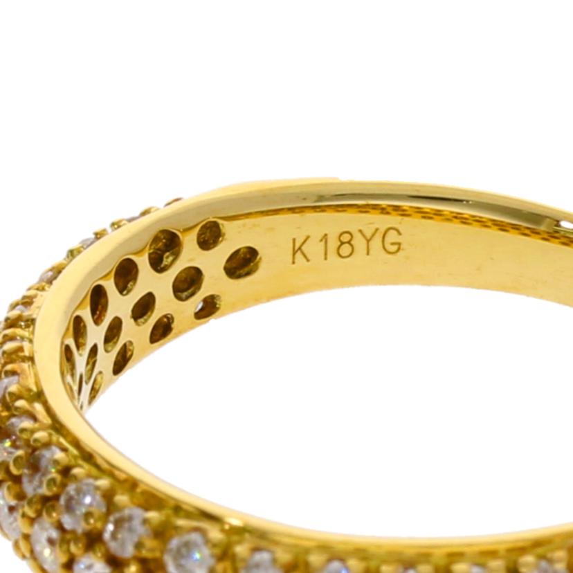 K18/ K18ダイヤリング1.00ct/#12/4.0//1.00/Aランク/75