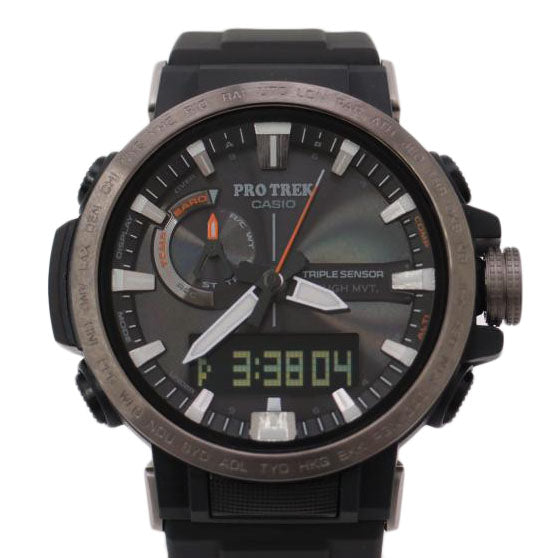 CASIO カシオ/腕時計 クレイマーライン 気圧 高度 方位 計測/PRO TREK/トリプルセンサー/電波ソーラー/PRW-60Y-1AJF/時計/Aランク/69【中古】