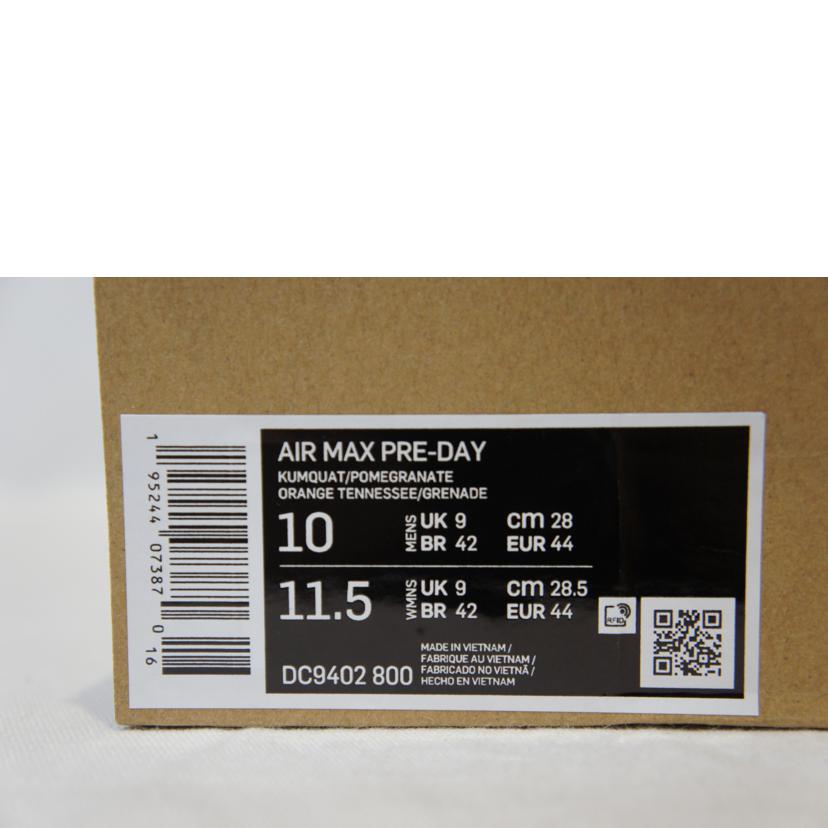 NIKE ナイキ/AIRMAX PRE-DAY YEL/ORG/DC9402 800//SAランク/94