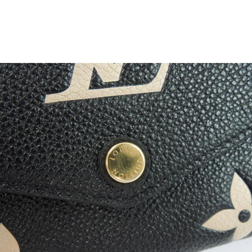 LV ルイ・ヴィトン/ポルトフォイユ・サラ/アンプラント/ブラックベージュ/M80496//ICタグ/ABランク/83