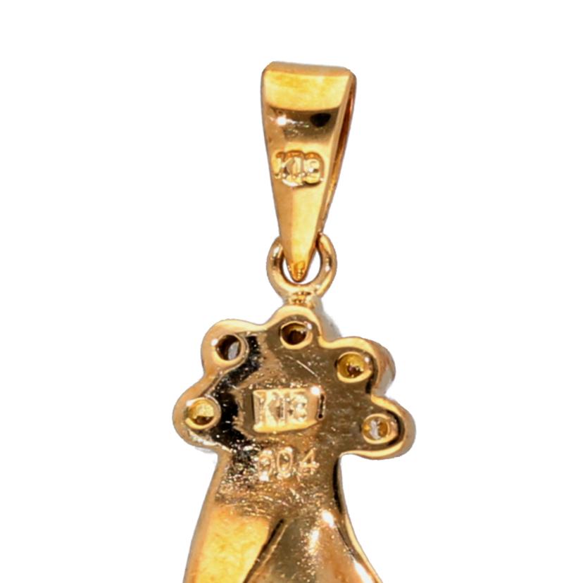 /ペンダントヘッドK18ダイヤペンダントトップ0.04//Aランク/75