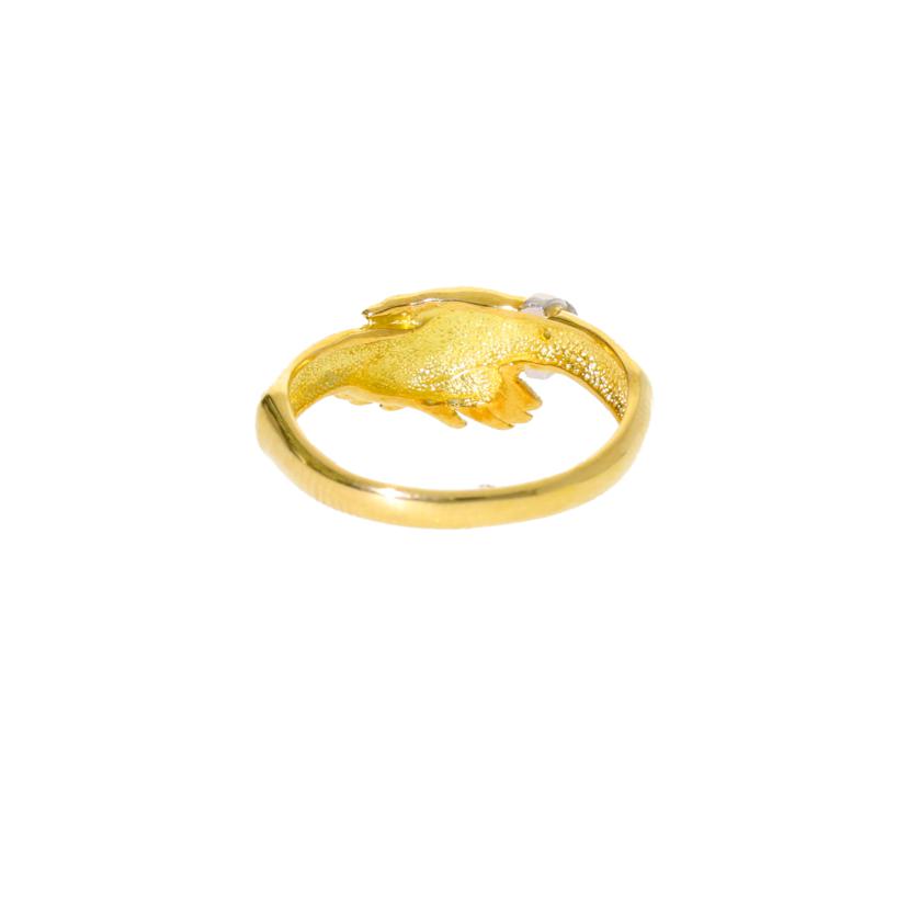 K18/Pt900/K18/Ptダイヤリング 0.02/#9.5/2.7//0.02/Aランク/75