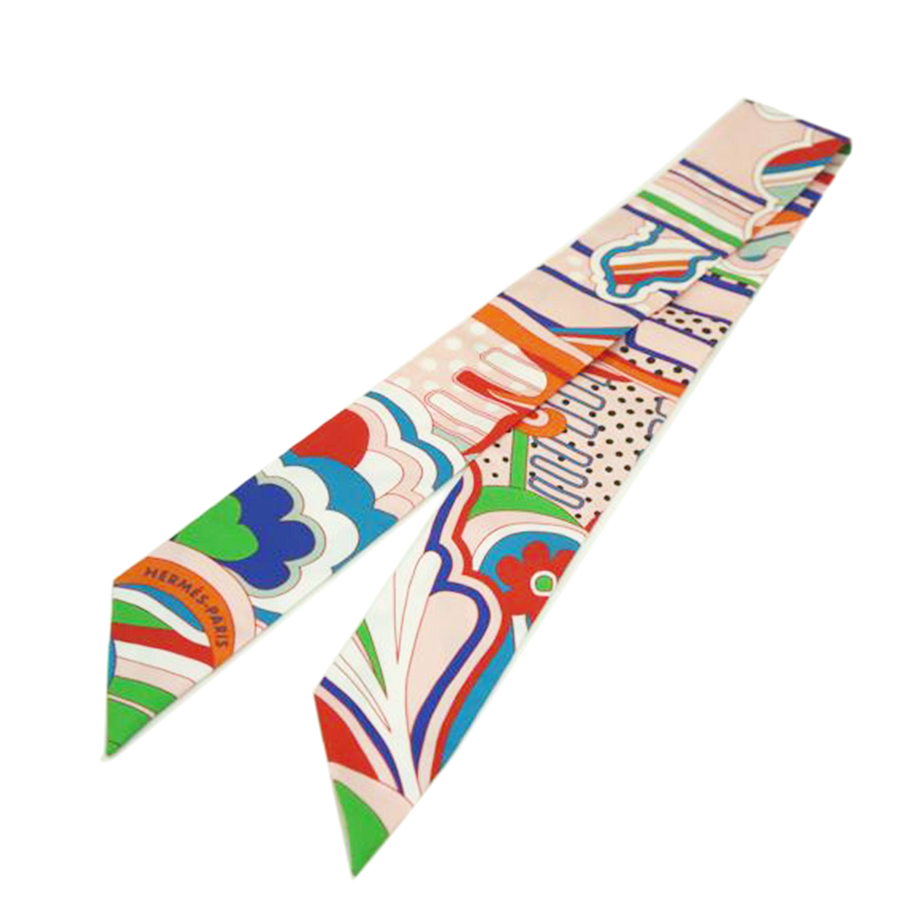 HERMES エルメス/ツイリーフォーブル・レインボー//Aランク/09