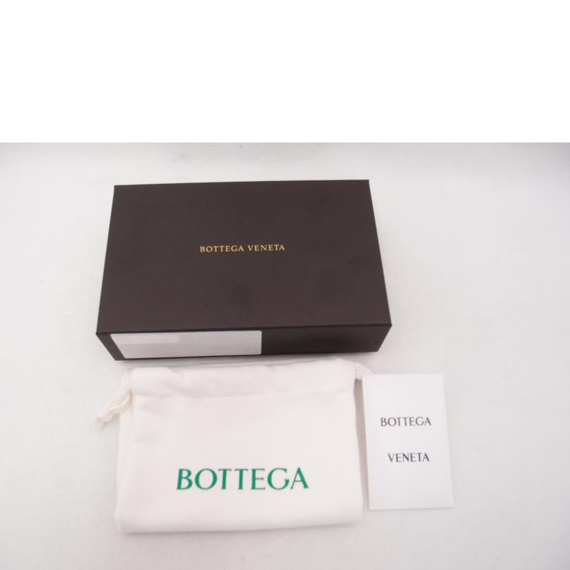 BOTTEGA VENETA ボッテガヴェネタ 黒 二つ折り財布 コンパクト財布 レザー メンズ レディース/イントレチャートWホック財布/ブラック//Aランク/69