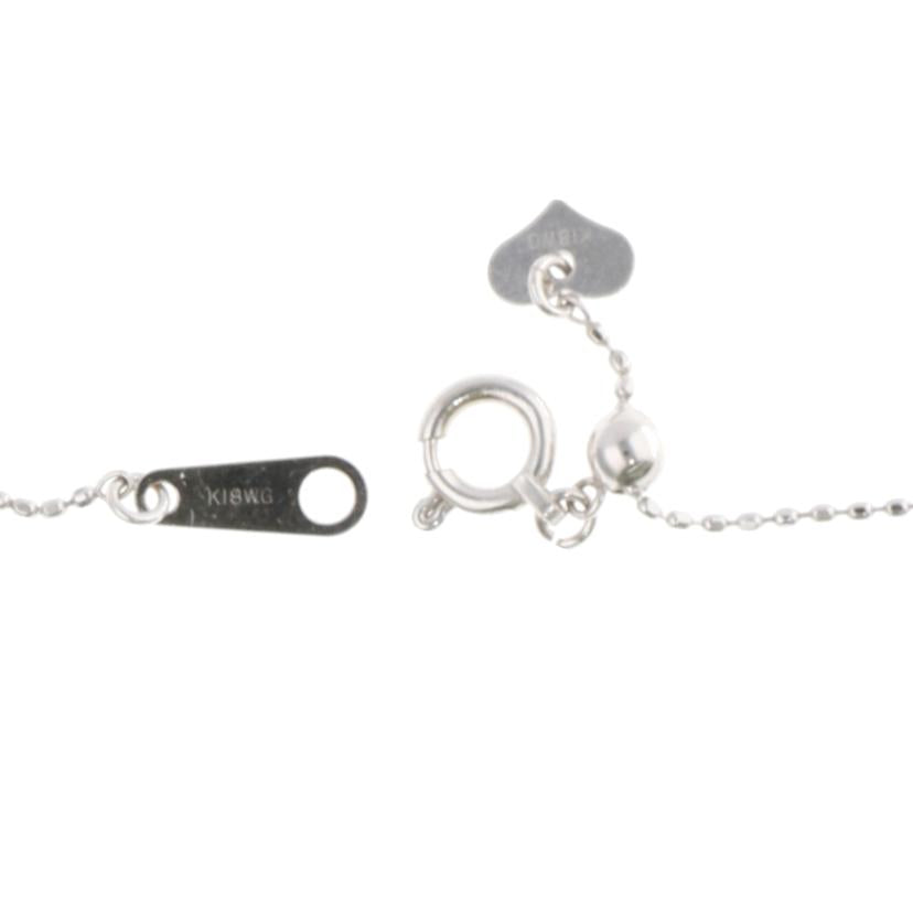 / K18WGダイヤネックレス 0.50ct//Aランク/75