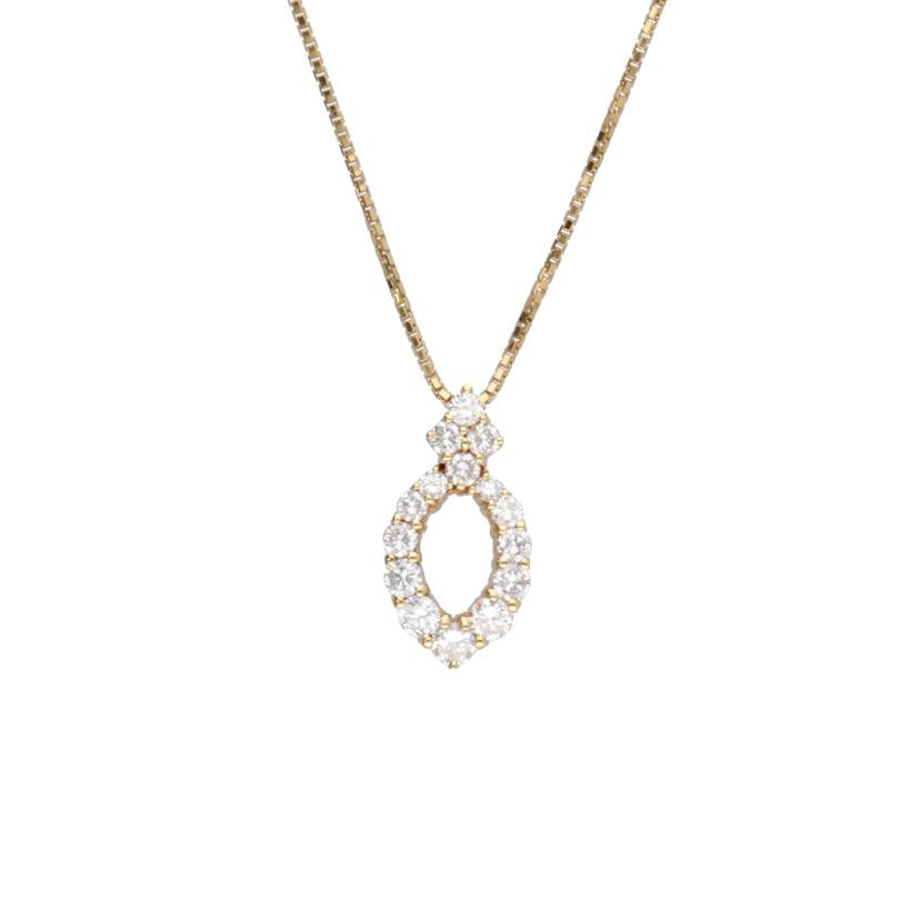 K18/K18ダイヤネックレス 1.00ct/5.1//1.00/Aランク/75