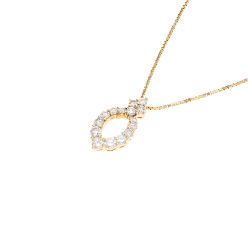 K18/K18ダイヤネックレス 1.00ct/5.1//1.00/Aランク/75