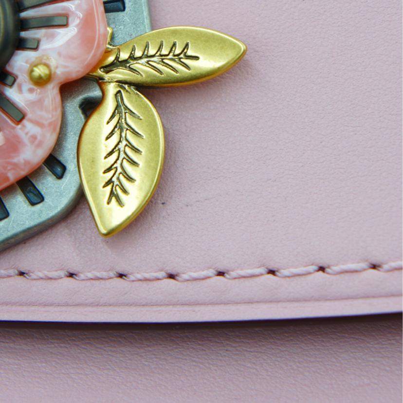 COACH コーチ/チェーンショルダーバッグ/パーカーウィズ/ピンク/52611//K18**/Aランク/06