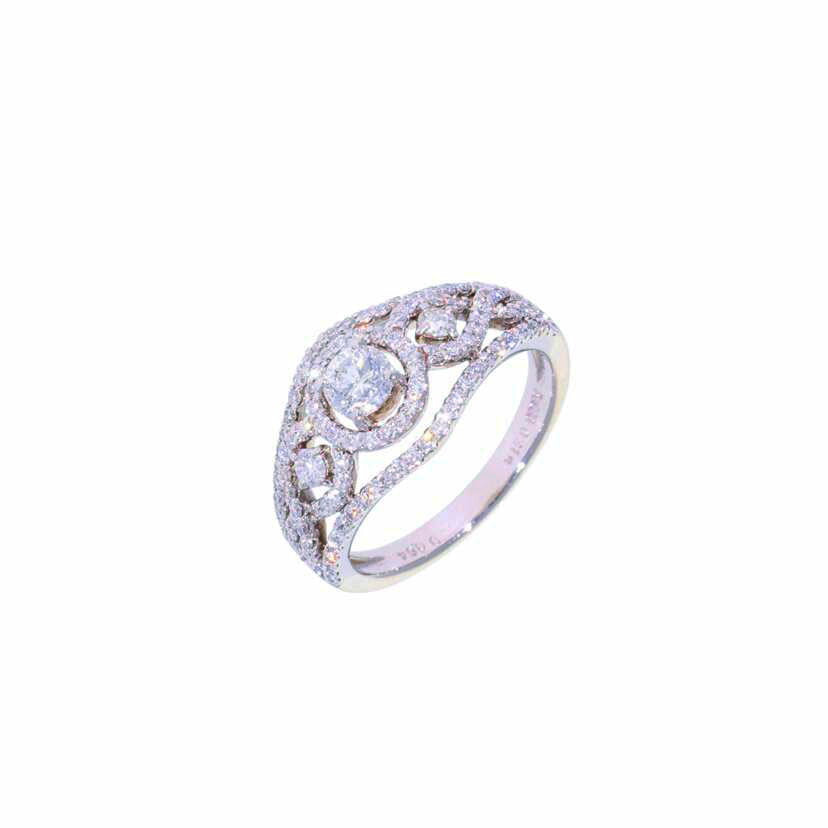 Pt900/Pt900ダイヤR 0.31/0.64#12/6.4//0.318/0.64/Aランク/75