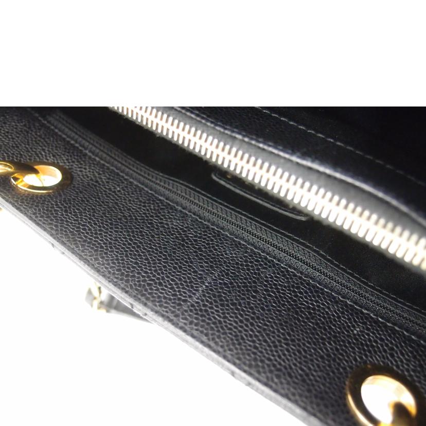 CHANEL シャネル ココマーク トートバック ショルダーバッグ ハンドバッグ 黒 ゴールド金具 肩掛け レディース/マトラッセキャビアスキンGSTトート/ブラック/A50995//166*****/Aランク/69