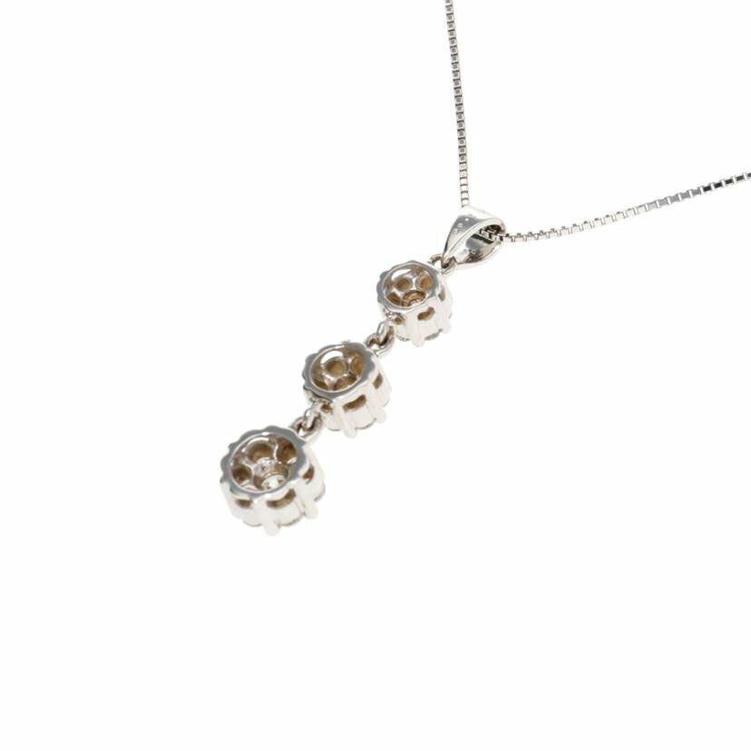 K18WG/K18WGダイアyネックレス 1.00/6.5//1.00/Aランク/75