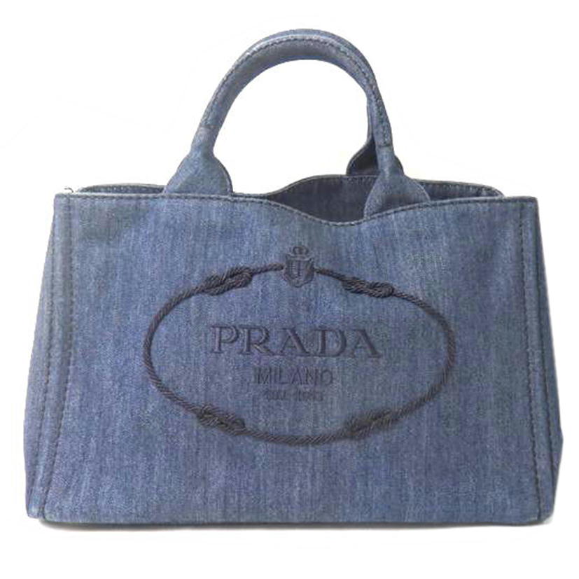 PRADA プラダ/カナパ/2wayバッグ/デニム/BLEU/1BG642//180/ABランク/84