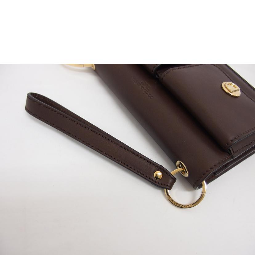 DOLCE&GABBANA ドルチェ&ガッバーナ /2WAYミニショルダーバッグ/ブラウン//ABランク/04