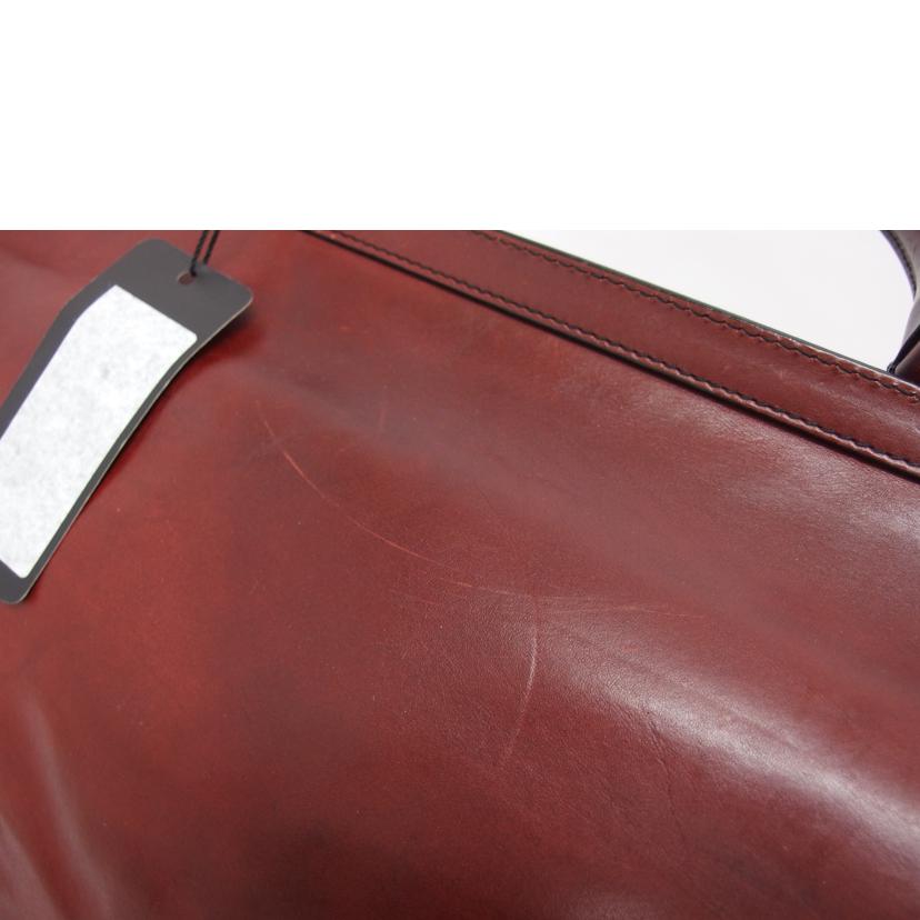 DOLCE&GABBANA ドルチェ&ガッパーナ ショルダーバッグ/レザー2WAYボストンバッグ/レッドブラウン//ABランク/04