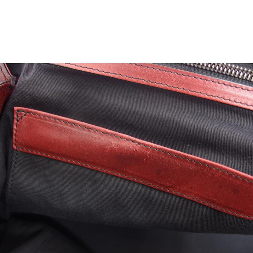 DOLCE&GABBANA ドルチェ&ガッパーナ ショルダーバッグ/レザー2WAYボストンバッグ/レッドブラウン//ABランク/04