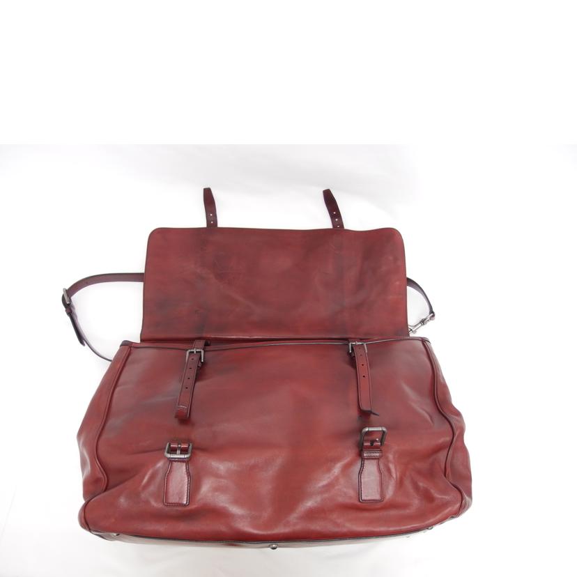 DOLCE&GABBANA ドルチェ&ガッパーナ ショルダーバッグ/レザー2WAYボストンバッグ/レッドブラウン//ABランク/04