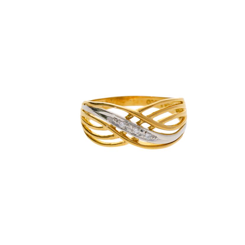 K18/Pt900/K18/Ptダイヤリング 0.23/#13/2.9//0.23/Aランク/75