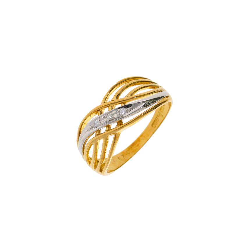 K18/Pt900/K18/Ptダイヤリング 0.23/#13/2.9//0.23/Aランク/75