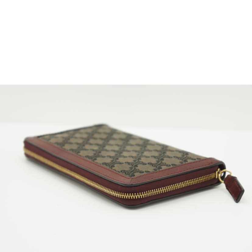 CELINE CELINE /マカダムキャンバスラージジップウォレット/106852DLK//F-GG-1110/ABランク/75