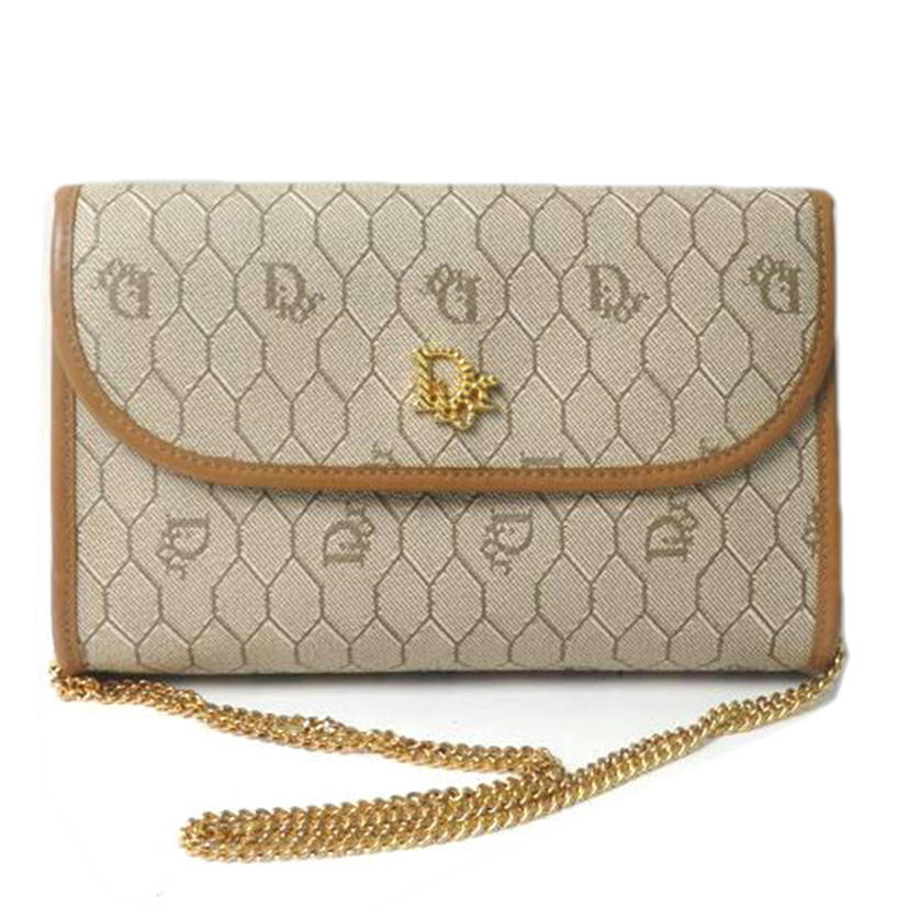 Christian Dior クリスチャンディオール/ディオールロゴ/ハニカム柄/チェーンミニショルダーバッグ//ABランク/84