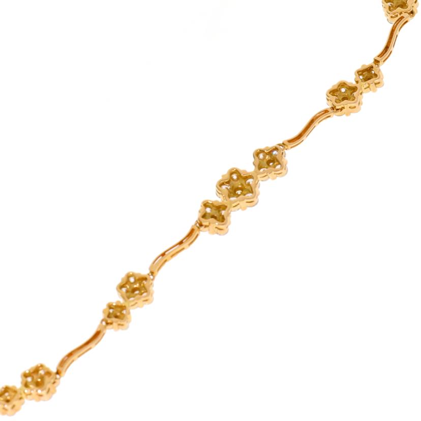 /K18PGダイヤブレスレット2.09ct//Aランク/75