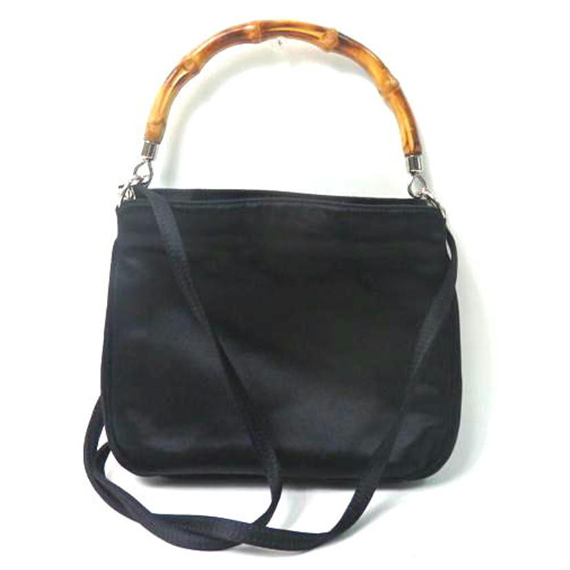 GUCCI グッチ/バンブーサテン2wayミニショルダーバッグ/黒/005 781 0315//Aランク/84