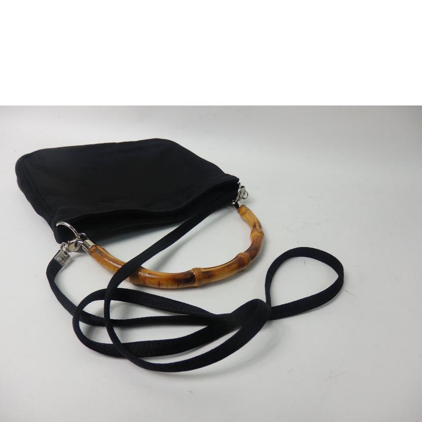 GUCCI グッチ/バンブーサテン2wayミニショルダーバッグ/黒/005 781 0315//Aランク/84
