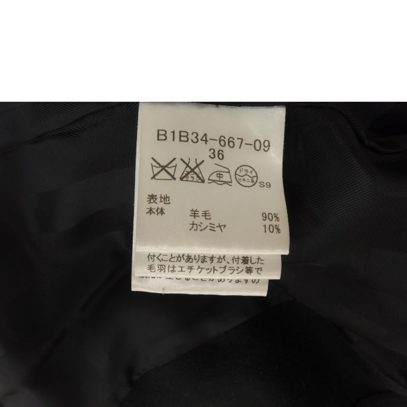 BURBERRY バーバリー/BURBERRY ファ-付きコート黒/B1B34-667-09//ABランク/82