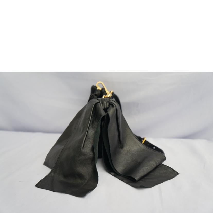 PRADA プラダ/ナイロンレザー リボンミニショルダーバッグ /BT0704//07720/ABランク/07