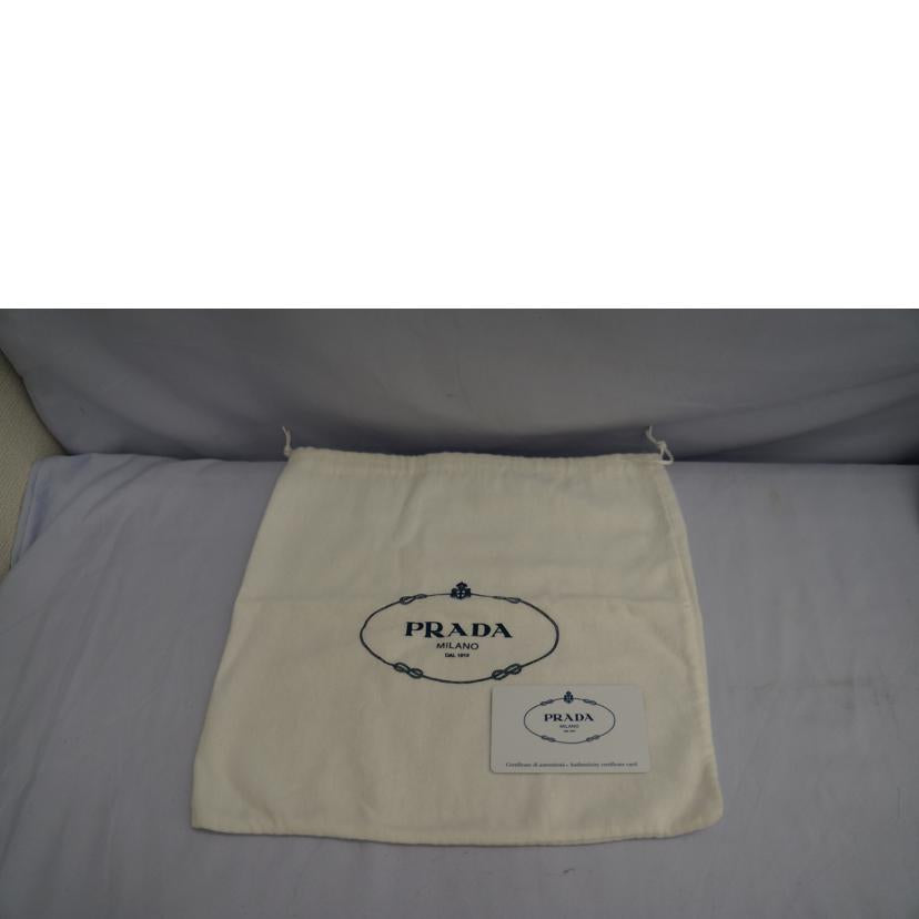 PRADA プラダ/ナイロンレザー リボンミニショルダーバッグ /BT0704//07720/ABランク/07