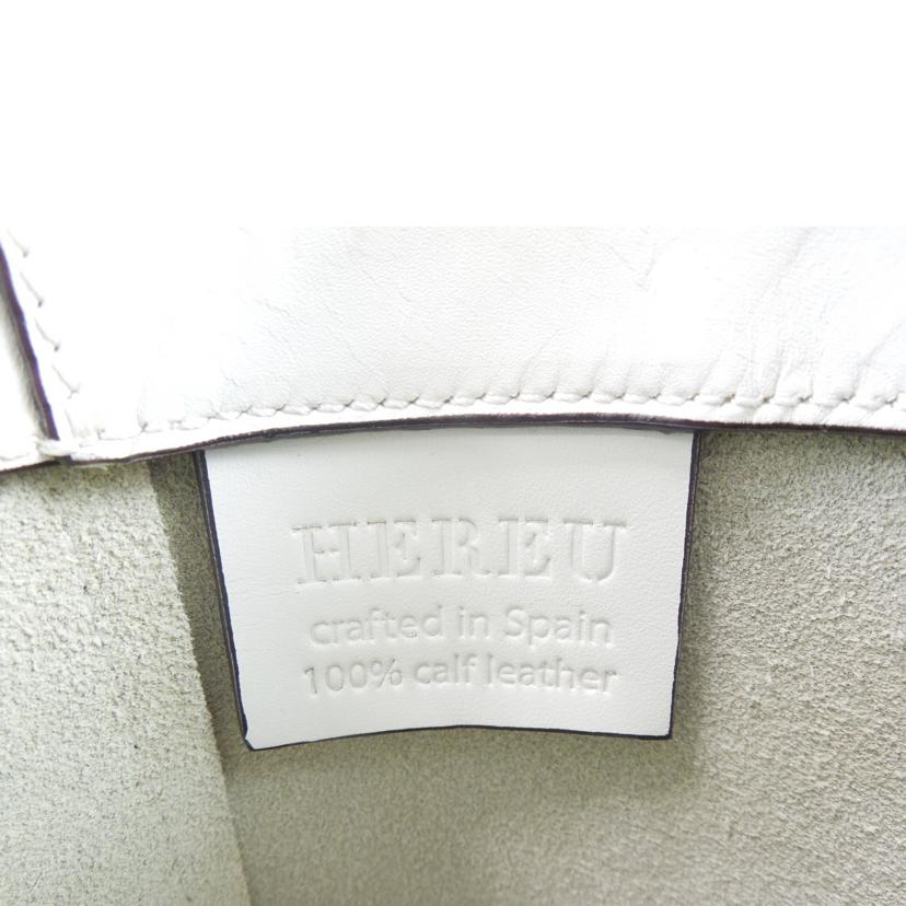 HEREU ヘリュー/HEREU 2wayレザーショルダーバッグ 白//ABランク/83