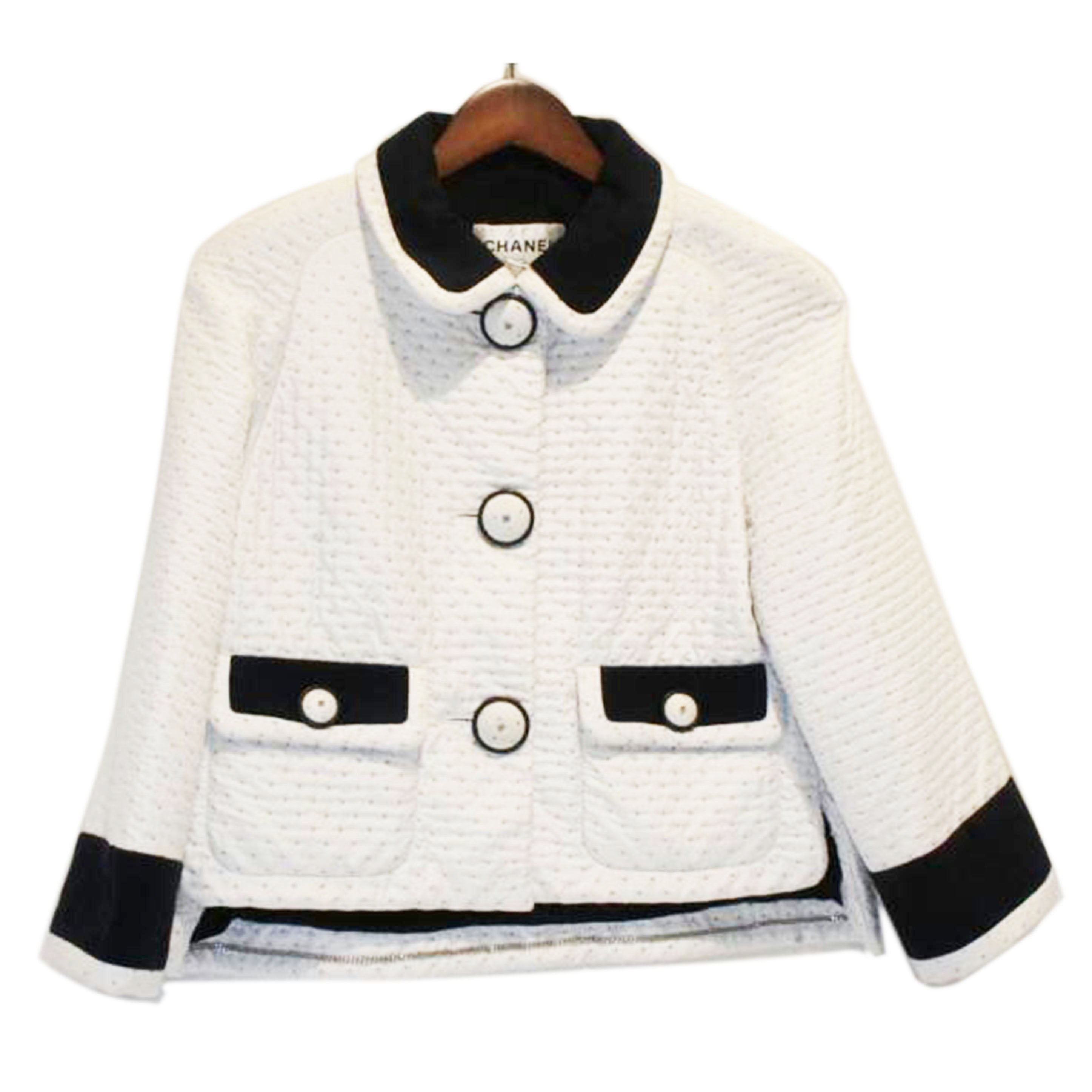 CHANEL シャネル/ポリショートブルゾンホワイト/P52276W05709//ABランク/92