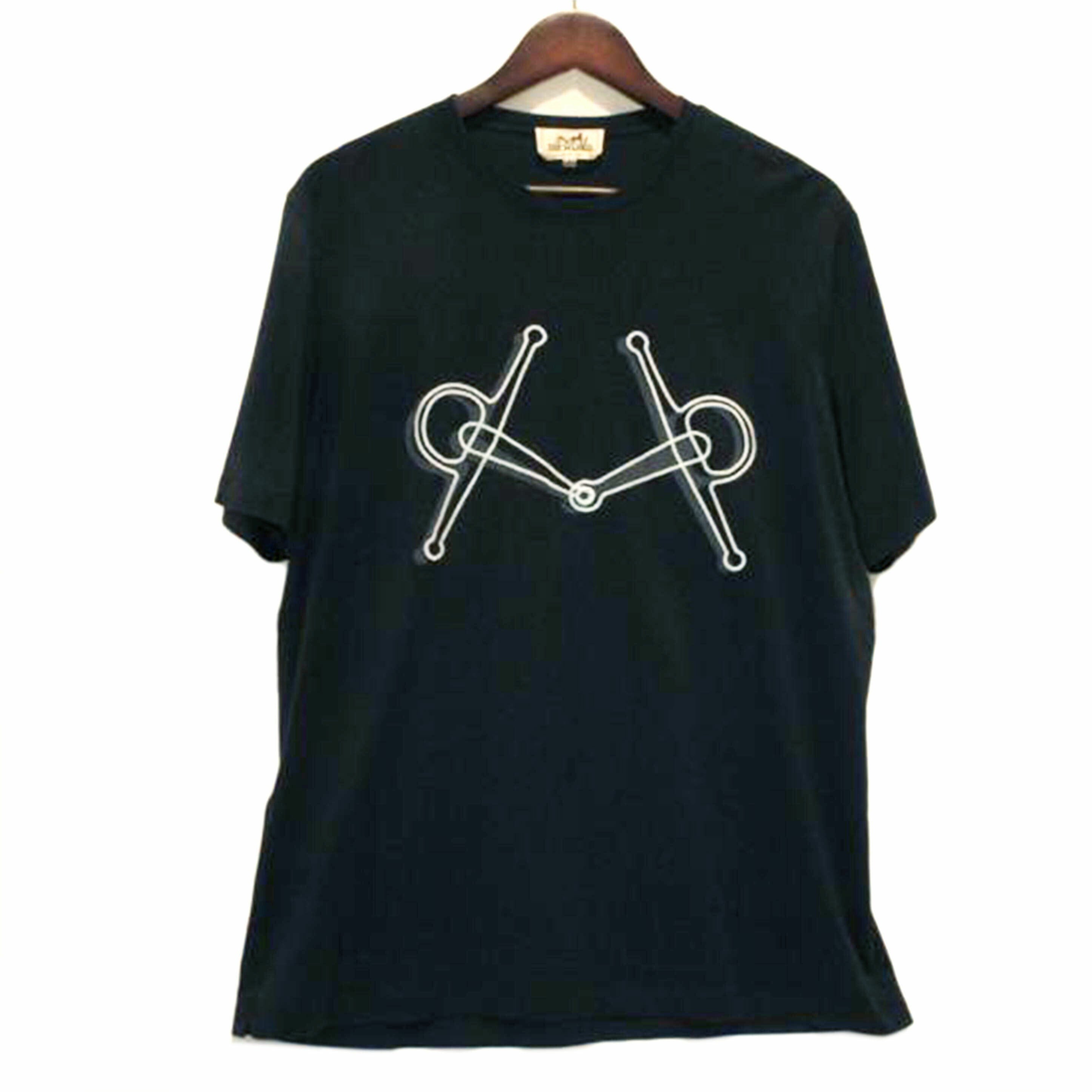 HERMES エルメス/ホースビットHロゴTシャツネイビー//ABランク/92