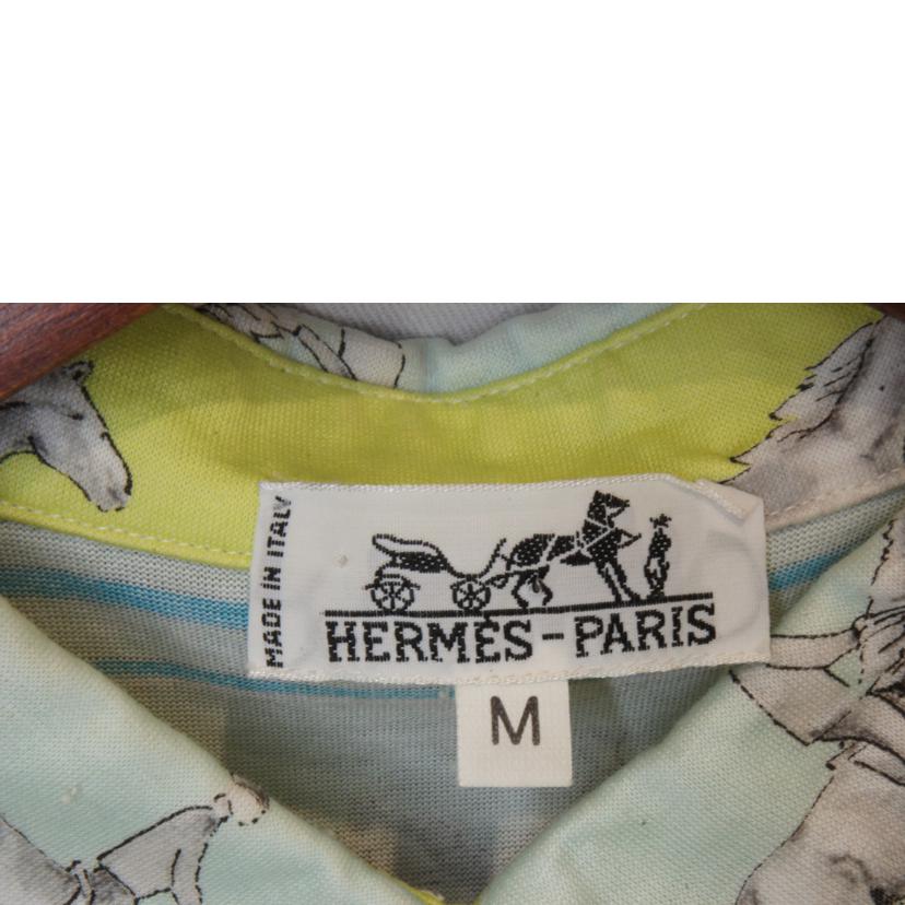 HERMES エルメス/ホース柄シャツワンピース//ABランク/92