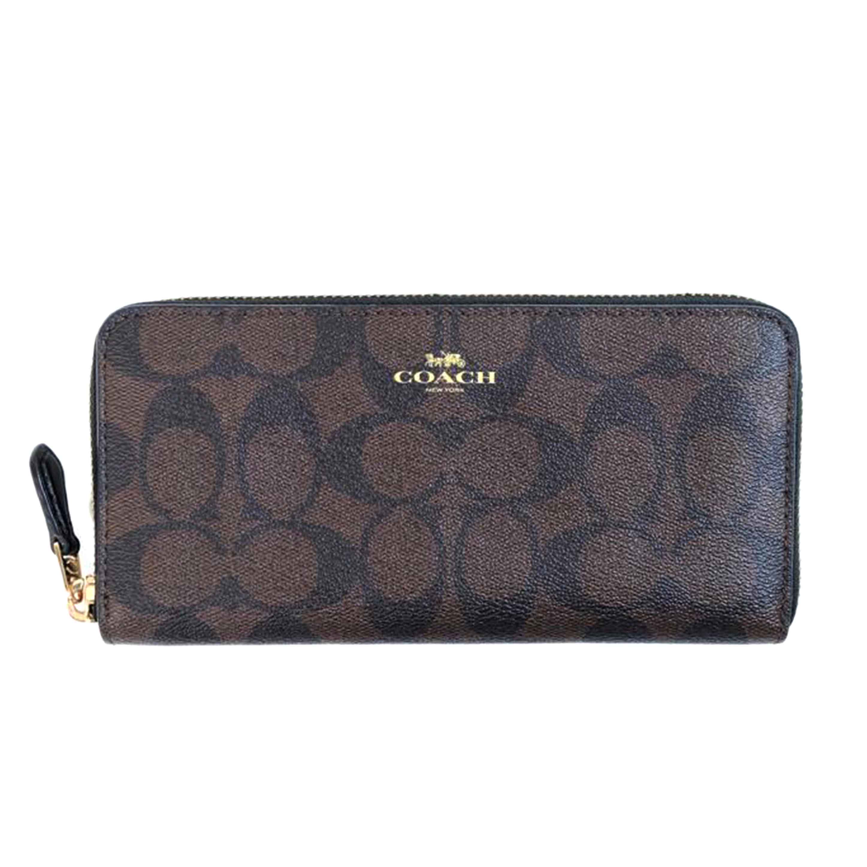 COACH コーチ/PVCシグネチャーラウンドファスナー長財布/F59267//G21**/Aランク/71