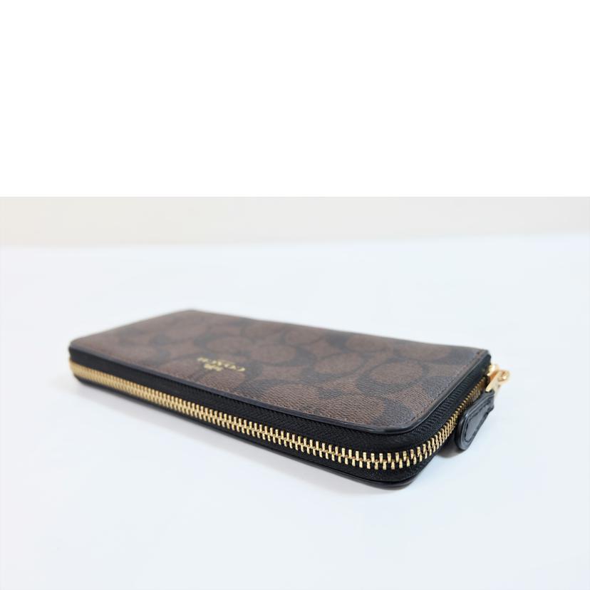 COACH コーチ/PVCシグネチャーラウンドファスナー長財布/F59267//G21**/Aランク/71