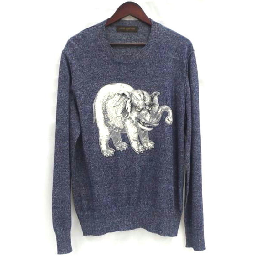 LV ルイヴィトン/LVエレファント柄 ニット//ABランク/82