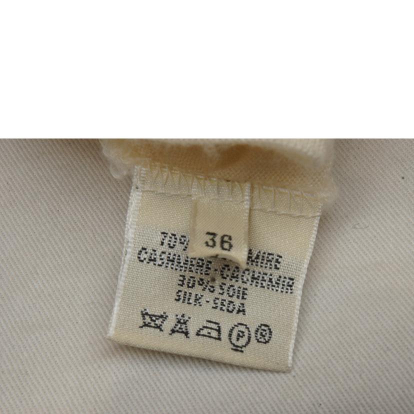 HERMES エルメス/フランス製半袖ニットホワイト//ABランク/92