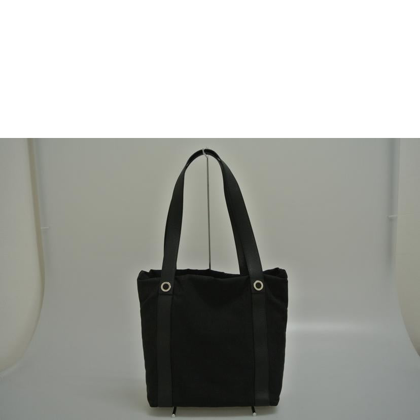 BVLGARI ブルガリ/キャンバストートバッグ 黒//ABランク/87