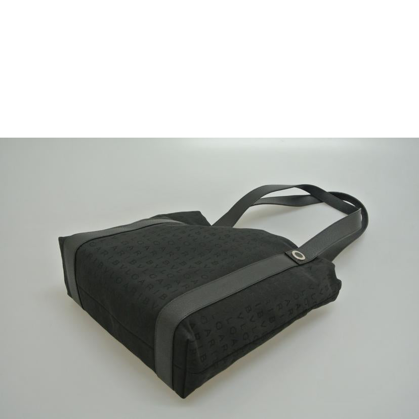 BVLGARI ブルガリ/キャンバストートバッグ 黒//ABランク/87