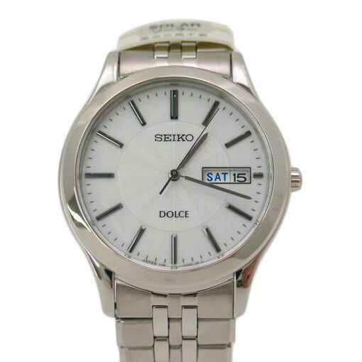 SEIKO セイコー 腕時計 V158-0AC0 メンズ 白文字盤 DOLCE外箱