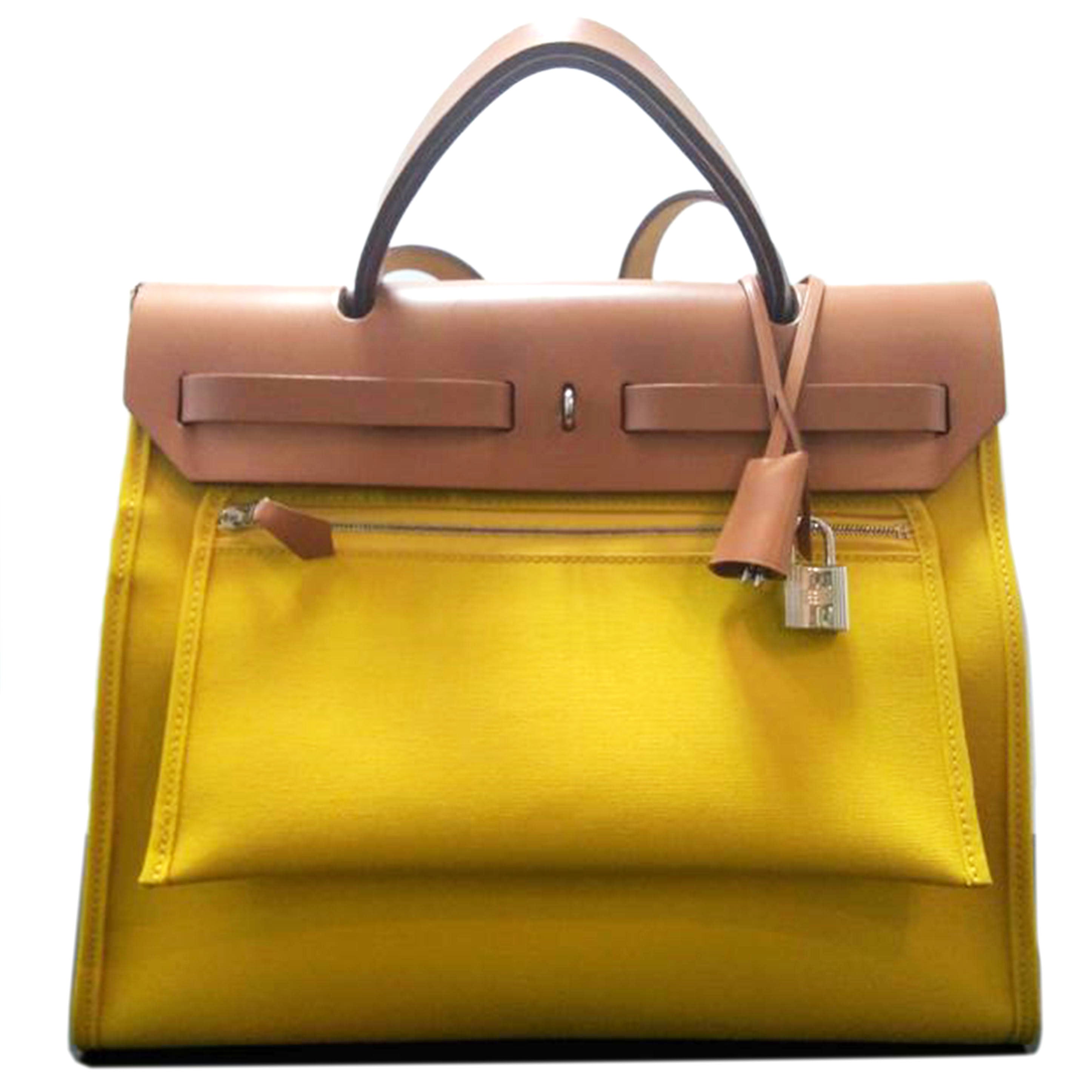 HERMES /エールバッグジップPM/ジョーヌナブル&ベアン//ABランク/15
