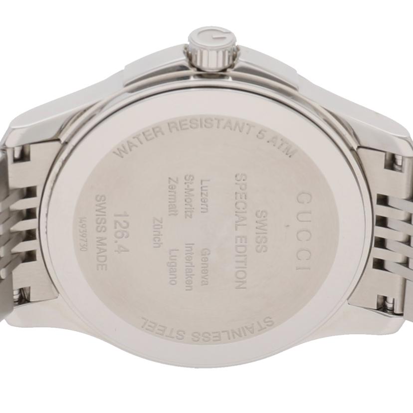 GUCCI グッチ/Gタイムレス・シルバー×レッド/メンズ/クオーツ/YA126422//149*****/Aランク/75