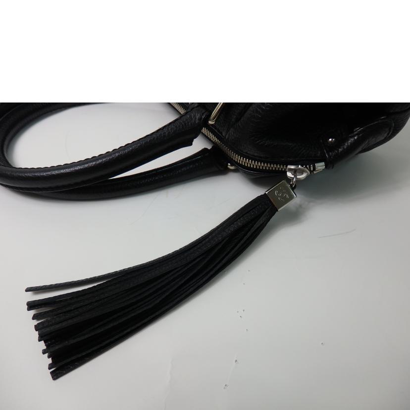 CHANEL シャネル/レザーフリンジロゴボストンバッグ/黒//8533954/Aランク/84