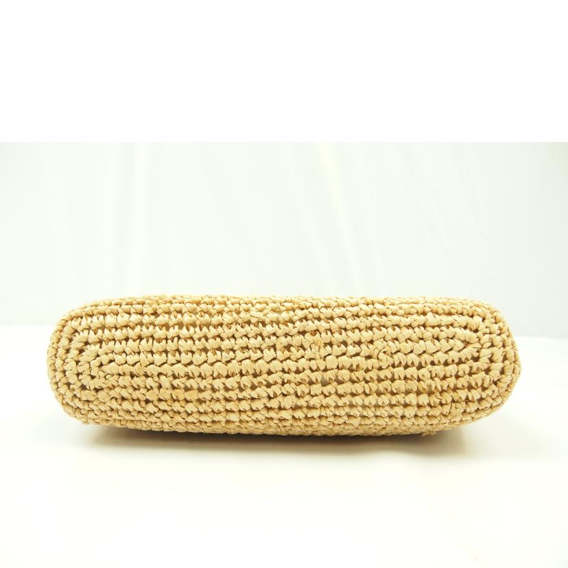 Paul Smith ポールスミス/ポールスミス ウーブンラフィアショルダーバッグ ネイビー/APW-500//SAランク/83